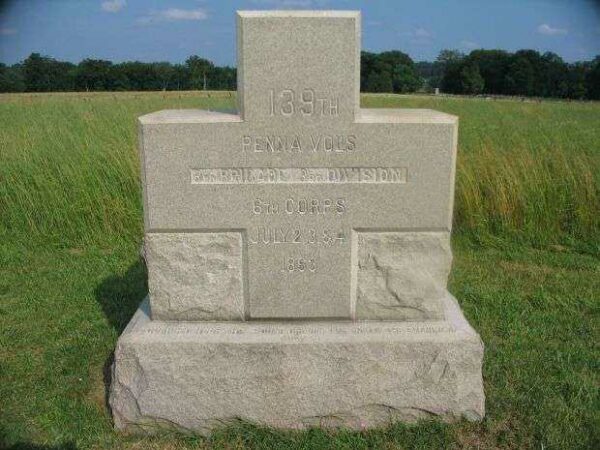 139TH PENNSYLVANIA VOLUNTEERS WAR MEMORIAL