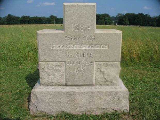 139TH PENNSYLVANIA VOLUNTEERS WAR MEMORIAL