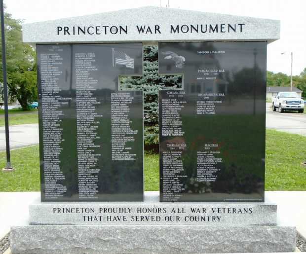 PRINCETON WAR MONUMENT BACK