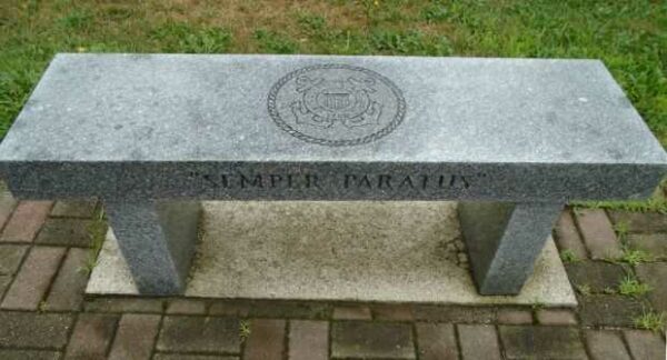 CITY OF CALAIS VETERANS PARK MEMORIAL BENCH E