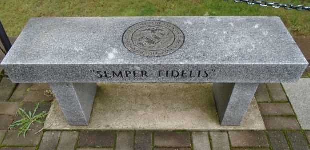 CITY OF CALAIS VETERANS PARK MEMORIAL BENCH B
