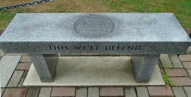 CITY OF CALAIS VETERANS PARK MEMORIAL BENCH A