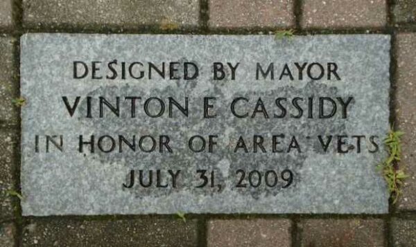 CITY OF CALAIS VETERANS PARK MEMORIAL PAVER A