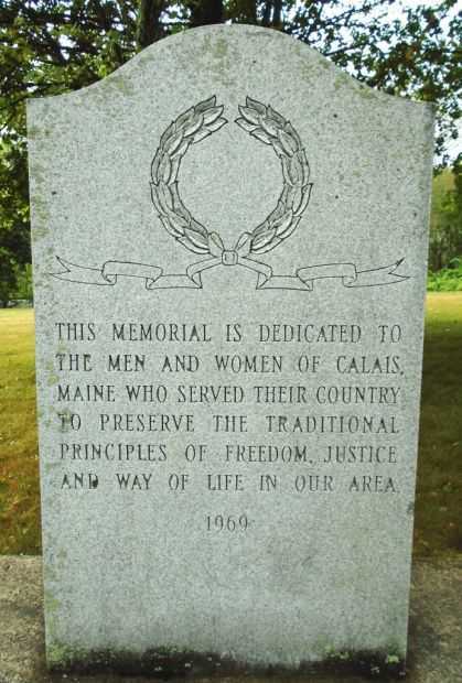 CALAIS, MAINE VETERANS MEMORIAL