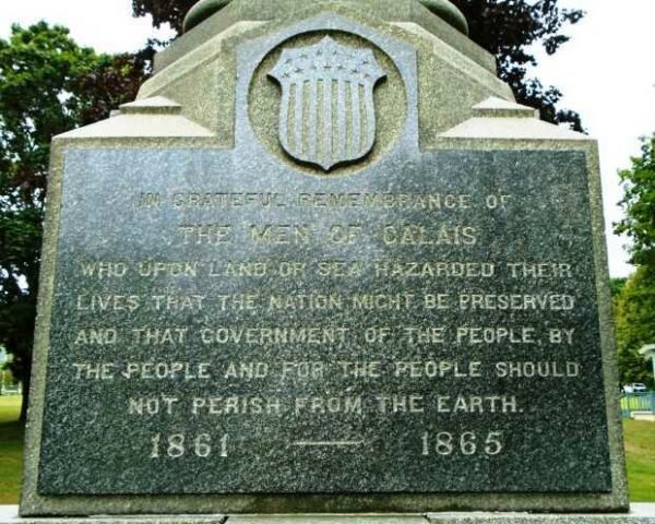 CALAIS CIVIL WAR MEMORIAL STONE A