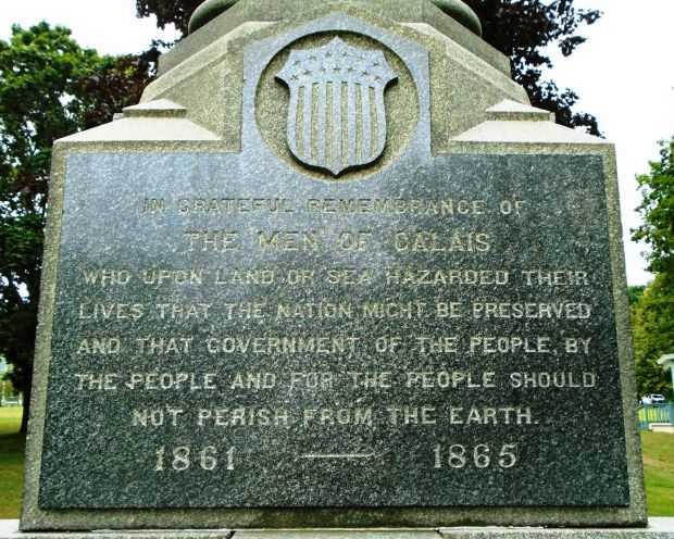 CALAIS CIVIL WAR MEMORIAL STONE A