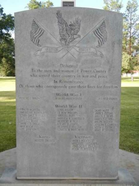 POWER COUNTY WAR VETERANS MEMORIAL