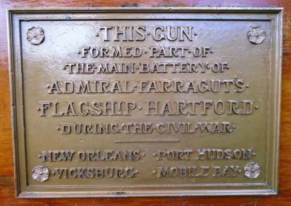 TRINITY MEN CIVIL WAR MEMORIAL CANNON PLAQUE B