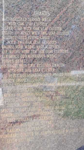 BRIGADIER GENERAL CHARLES E. “CHUCK” YEAGER MEMORIAL STONE C