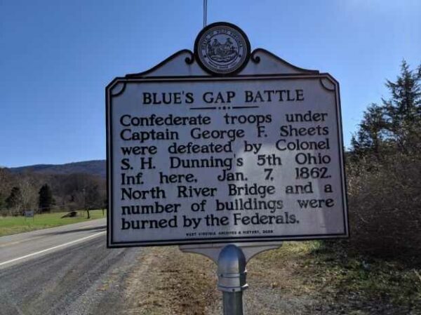 BLUE’S GAP BATTLE WAR MEMORIAL MARKER