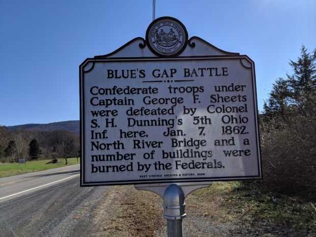 BLUE’S GAP BATTLE WAR MEMORIAL MARKER