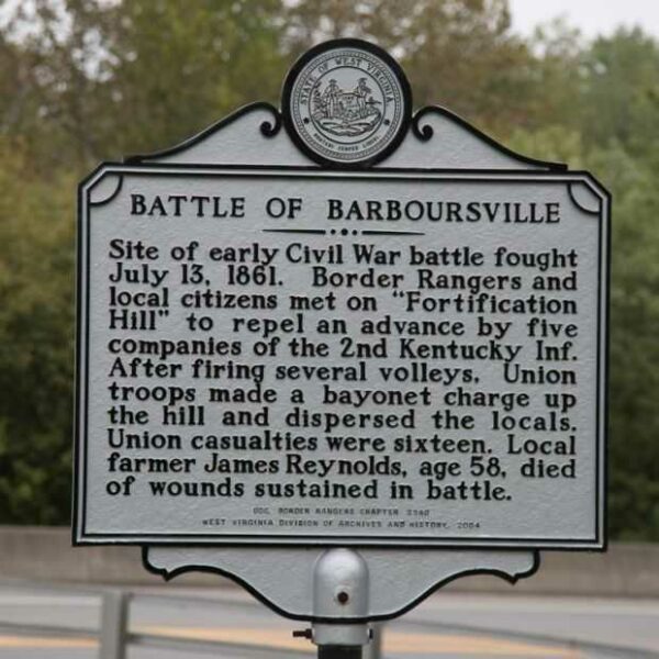 BATTLE OF BARBOURSVILLE WAR MEMORIAL MARKER
