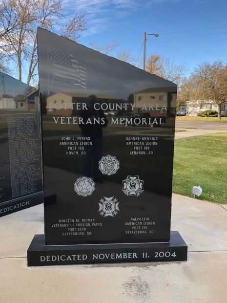 POTTER COUNTY AREA VETERANS MEMORIAL DEDICATION STONE