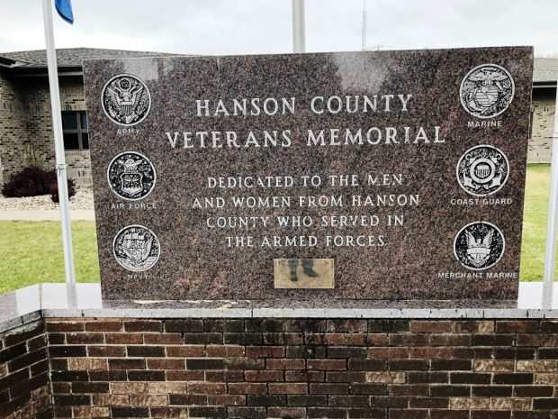 HANSON COUNTY VETERANS MEMORIAL DEDICATION STONE