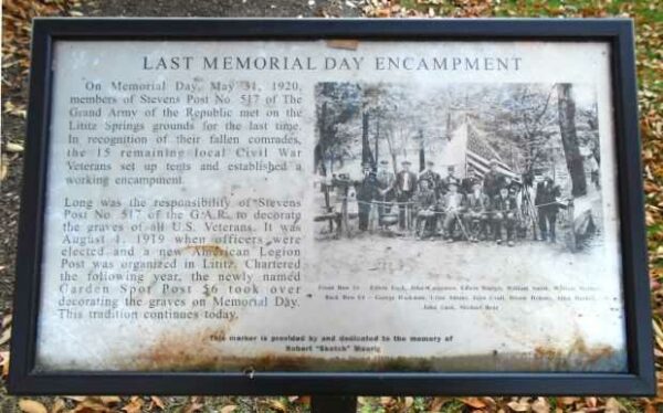 LAST MEMORIAL DAY ENCAMPMENT PANEL