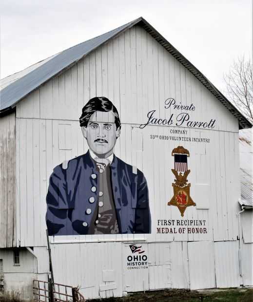 PRIVATE JACOB PARROTT MEDAL OF HONOR WAR MEMORIAL MURAL