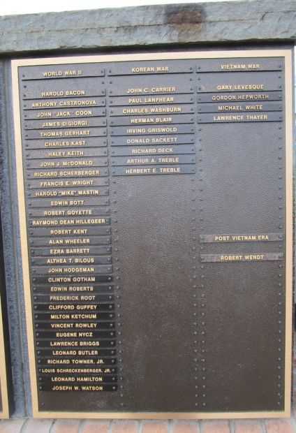 RICHMOND COUNTY VETERANS MEMORIAL PLAQUE D