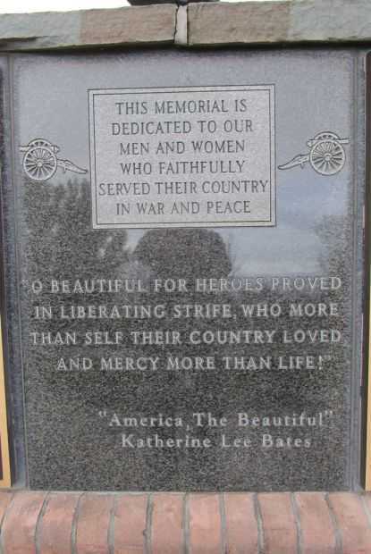 RICHMOND COUNTY VETERANS MEMORIAL DEDICATION STONE