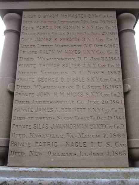 EAST BLOOMFIELD CIVIL WAR MEMORIAL STONE B