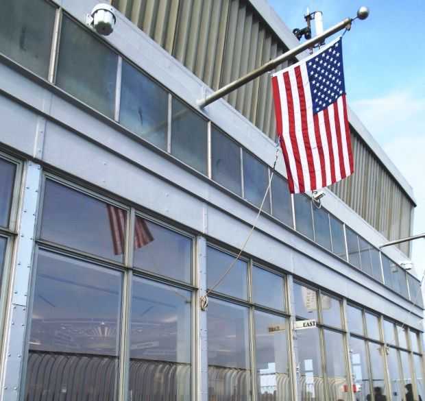 OLD GLORY ATOP THE EMPIRE STATE BUILDING MEMORIAL
