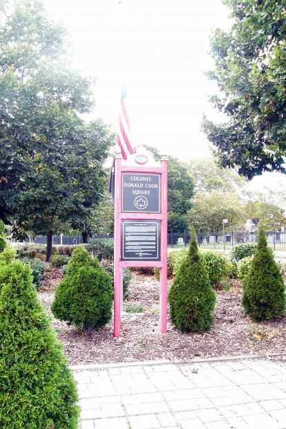 COLONEL DONALD COOK SQUARE MEMORIAL MARKER