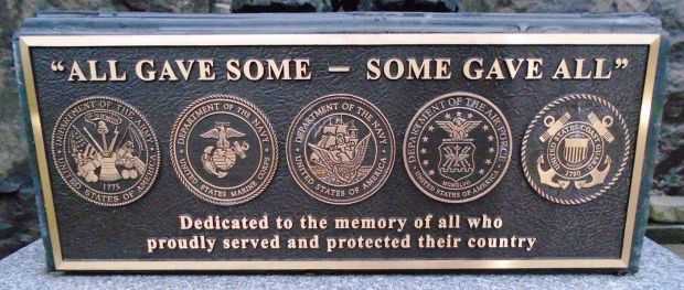 AMERICAN LEGION POST 904 BATTLE CROSS MEMORIAL PLAQUE