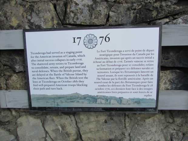 FORT TICONDEROGA 1776 WAR MEMORIAL PLAQUE