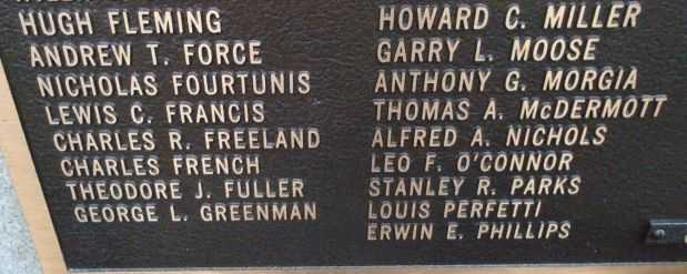 CORTLAND COUNTY WORLD WAR II KILLED IN ACTION MEMORIAL OBSCURED NAMES A