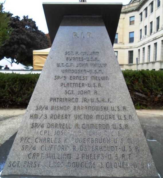 CORTLAND COUNTY VIETNAM VETERANS MEMORIAL STONE A