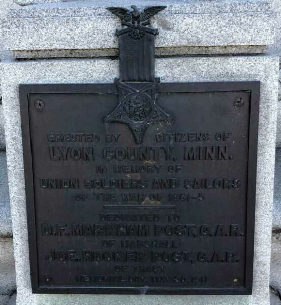 LYON COUNTY CIVIL WAR MEMORIAL PLAQUE