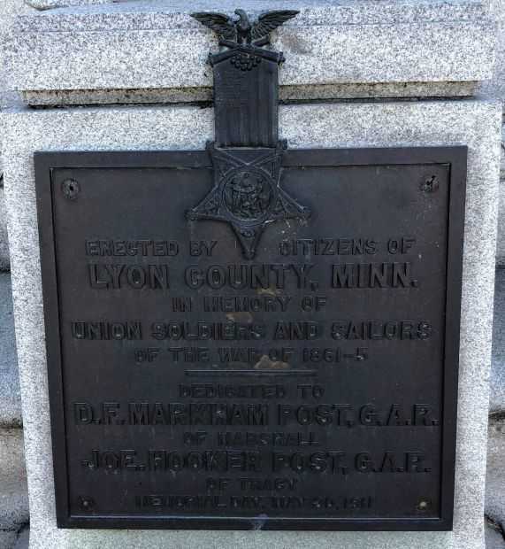 LYON COUNTY CIVIL WAR MEMORIAL PLAQUE