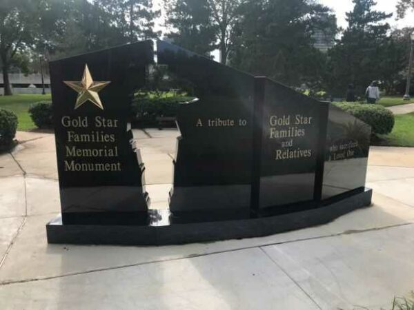 LOUISIANA GOLD STAR FAMILIES MEMORIAL BACK