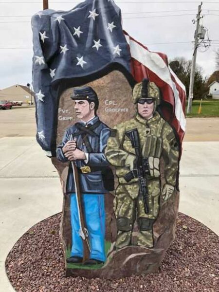 PLYMOUTH COUNTY FREEDOM ROCK VETERANS MEMORIAL SIDE B