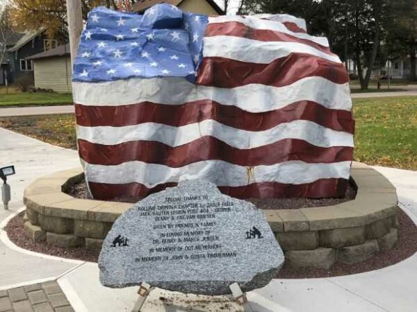 GEORGE FREEDOM ROCK VETERANS MEMORIAL SIDE D