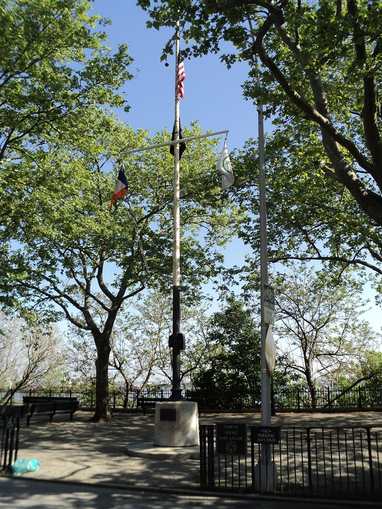 NEW BRIGHTON WORLD WAR II MEMORIAL FLAGPOLE