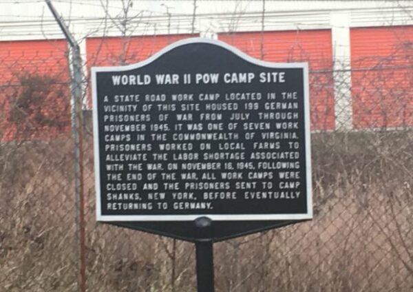 WORLD WAR II POW CAMP SITE MEMORIAL MARKER