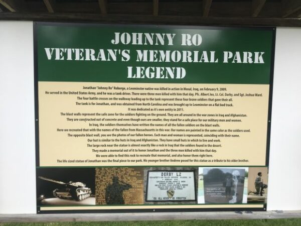 JOHNNY RO VETERANS MEMORIAL PARK PLAQUE A