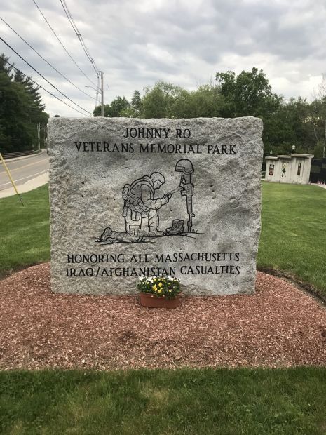 JOHNNY RO VETERANS MEMORIAL PARK ENTRANCE STONE