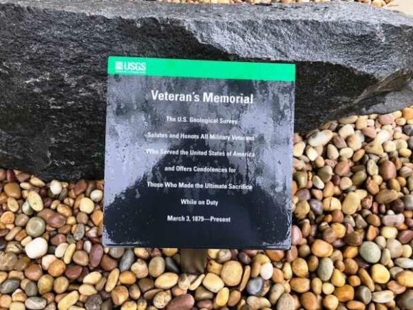 THE U.S. GEOLOGICAL SURVEY ALL VETERAN’S MEMORIAL PLAQUE