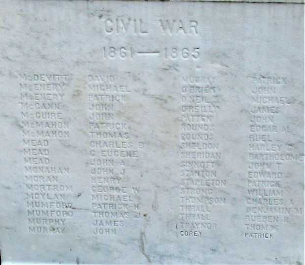 WEST RUTLAND WAR MEMORIAL STONE F