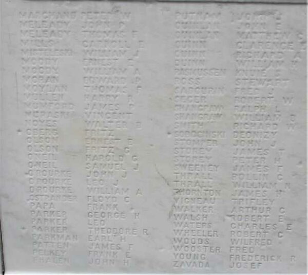 WEST RUTLAND WAR MEMORIAL STONE D