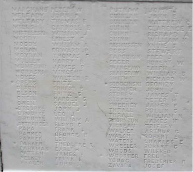 WEST RUTLAND WAR MEMORIAL STONE D