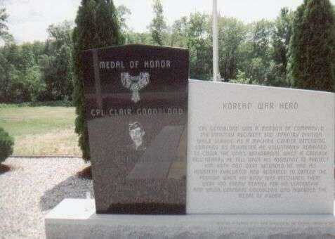 CPL. CLAIR GOODBLOOD MEMORIAL