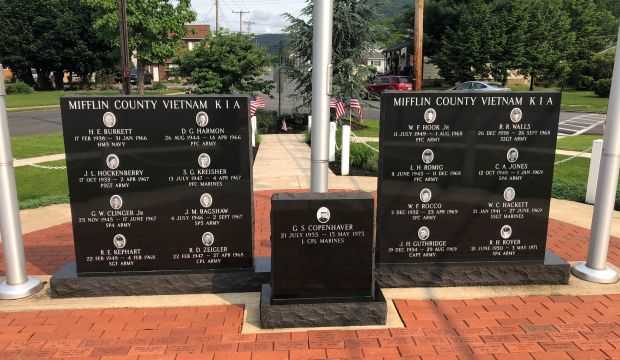 MIFFLIN COUNTY VIETNAM KIA WAR MEMORIAL FRONT