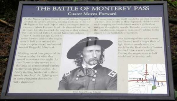 THE BATTLE OF MONTEREY PASS WAR MEMORIAL PANEL