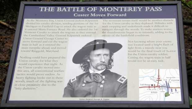 THE BATTLE OF MONTEREY PASS WAR MEMORIAL PANEL