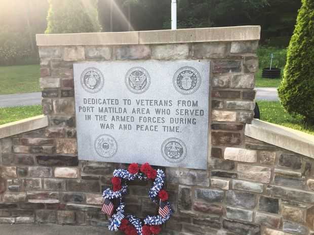 PORT MATILDA AREA VETERANS MEMORIAL DEDICATION STONE