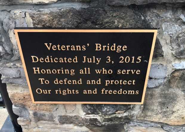 BELLEFONTE VETERANS’ BRIDGE MEMORIAL PLAQUE