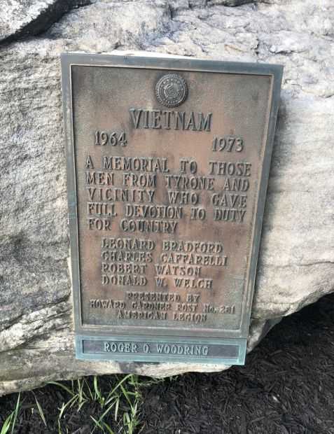 TYRONE VIETNAM WAR FULL DEVOTION MEMORIAL PLAQUE