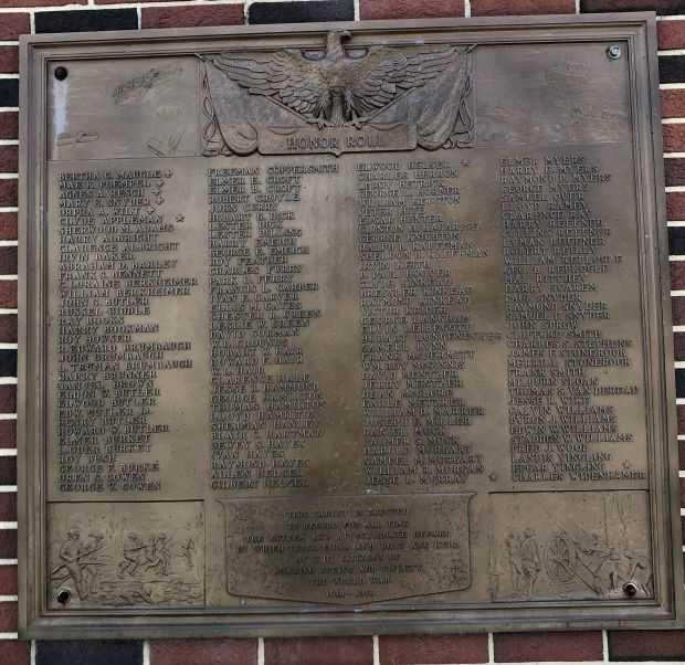 ROARING SPRING WORLD WAR MEMORIAL PLAQUE